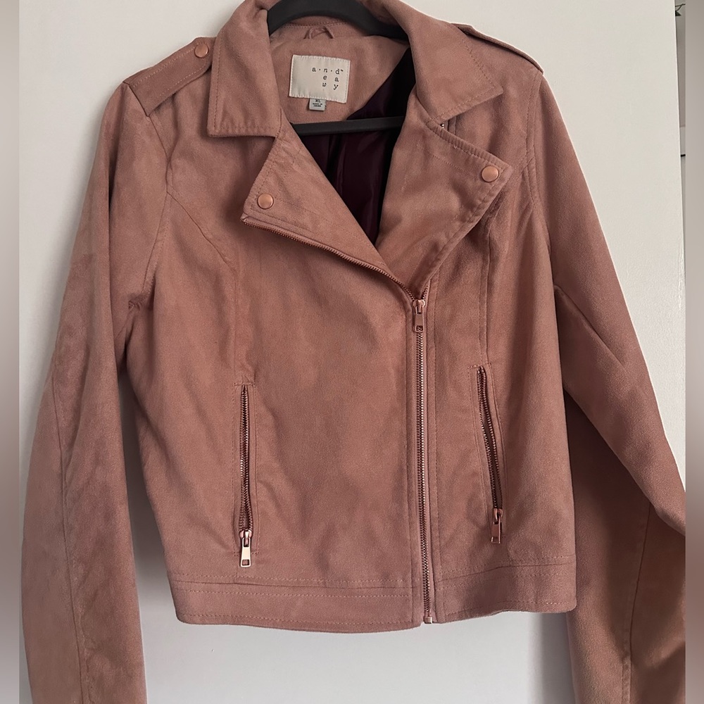 Pink Suede Jacket